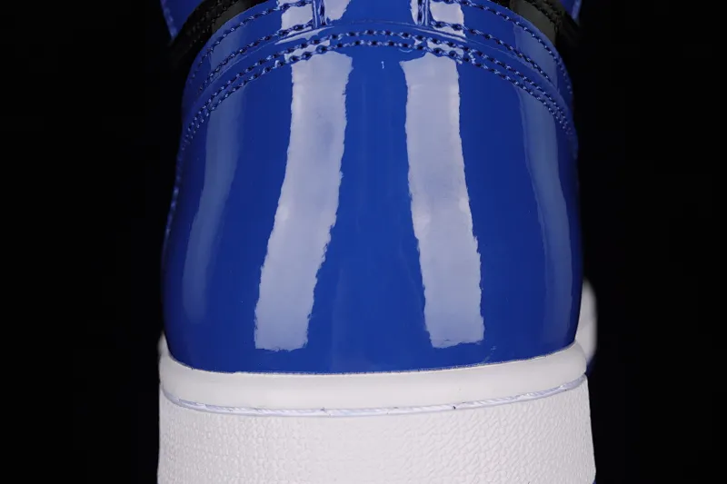 All categories Air Jordan Jordan series basketball shoes Air Jordan 1 High Air Jordan 1 Retro High AJ1 Joe 1 patent leather black and blue 555088-400